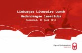 Limburgse Literaire Lunch Hedendaagse leesclubs Roermond, 21 juni 2013