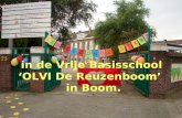 in de Vrije Basisschool ‘OLVI De Reuzenboom’   in Boom.