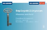 Employabilityscan Vlaamse overheid Feedbackrapport Eerste meting November - december 2013