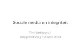Sociale media en integriteit
