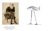 Cartoon van Charles Darwin gemaakt in 1871 voor  Vanity Fair