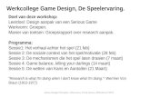 Werkcollege Game Design, De Speelervaring