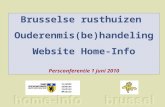 Brusselse rusthuizen  Ouderenmis(be)handeling Website Home-Info Persconferentie 1 juni 2010