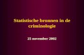 Statistische bronnen in de criminologie