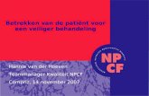 Hannie van der Hoeven Teammanager Kwaliteit NPCF Compriz, 14 november 2007