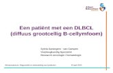 Een patiënt met een DLBCL (diffuus grootcellig B-cellymfoom)
