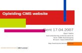 Opleiding CMS website