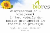 Warmteaanbod en –vraagkaart  in het Nederlands-Duitse grensgebied in theorie en praktijk