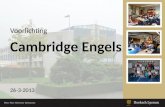 Voorlichting Cambridge Engels 26-3-2013