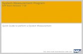 System Measurement Program  SAP Basis Release 7.00