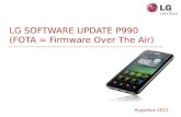 LG  SOFTWARE  UPDATE P990 (FOTA = Firmware Over The Air)