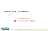 Module Toolkit – Snel geholpen Utrecht, juli 2012