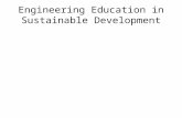 Engineering Education in Sustainable Development