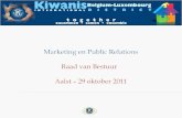 Marketing en Public Relations Raad  van  Bestuur Aalst – 29  oktober  2011