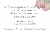 Softwarepakket voor het catalogeren en determineren van fruitsoorten