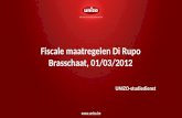 Fiscale maatregelen Di Rupo Brasschaat, 01/03/2012