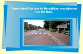 Onze school ligt aan de Bergakker, een zijstraat van het Bolk.