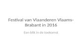 Festival van Vlaanderen Vlaams-Brabant in 2016