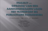 PROJECT 61:  Opbouw van een aanhangwagen voor het transport en publicitaire doeleinden