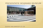 Presentatie Boijmans  museum