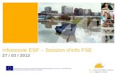 Infosessie ESF  –  Session d’info  FSE