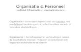 Organisatie & Personeel Hoofdstuk 1 Organisatie en organisatiestructuren