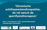 ‘Chronische  achillepeestendinopathie ,  de rol vanuit de sportfysiotherapeut.’