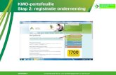 KMO-portefeuille Stap 2: registratie onderneming