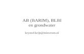 AB (BARIM), BLBI en grondwater