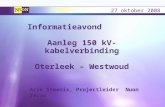 Informatieavond        Aanleg 150 kV-kabelverbinding Oterleek – Westwoud