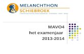 MAVO4 het examenjaar  2013-2014