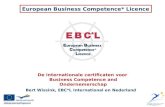 Bert Wissink, EBC*L International en Nederland