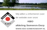 Wij willen u informeren over de website over onze KBO  afdeling Someren-Dorp