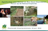 Agentschap voor Natuur en Bos Oost-Vlaanderen Focus op de Natuurinspectie