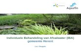 Individuele Behandeling van Afvalwater (IBA) gemeente Herent Luc Vleugels