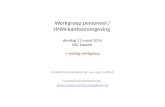 Werkgroep personeel / HNW-kantooromgeving  dinsdag 11 maart 2014 VAC Hasselt  + verslag werkgroep