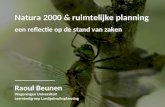 Natura 2000 & ruimtelijke planning een reflectie op de stand van zaken Raoul Beunen