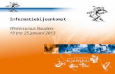 Informatiebijeenkomst Wintercursus Nauders 19 t/m 25  januari  2013