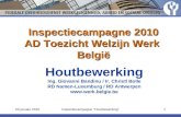 Inspectiecampagne 2010 AD Toezicht Welzijn Werk  België