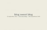 blog  sweet blog 23  september  2013 –  instructiecollege  – SRP  propedeuse  CMD