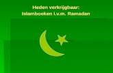 Heden verkrijgbaar: Islamboeken i.v.m. Ramadan