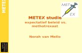 METEX studie expectatief  beleid  vs. methotrexaat Norah van Mello