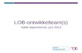 LOB-ontwikkelteam(s) Vijfde bijeenkomst, juni 2013
