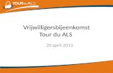 Vrijwilligersbijeenkomst Tour du ALS
