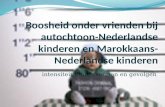 Boosheid onder vrienden bij  autochtoon-Nederlandse  kinderen en  Marokkaans-Nederlandse  kinderen