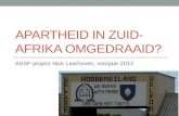 Apartheid in  zuid-afrika  omgedraaid?