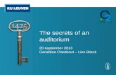 The  secrets  of  an  auditorium