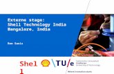 Externe  stage: Shell Technology India Bangalore, India