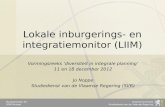Lokale  inburgerings- en integratiemonitor (LIIM)