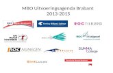 MBO  Uitvoeringsagenda Brabant  2013-2015